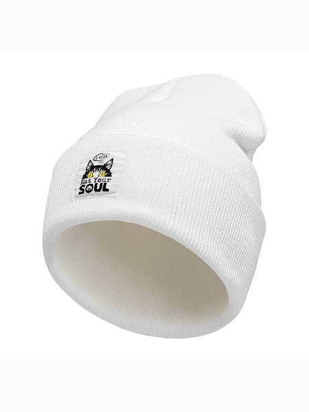 I Can Eat Your Soul Animal Halloween Graphic Beanie Hat, Hats, Lilicloth.com