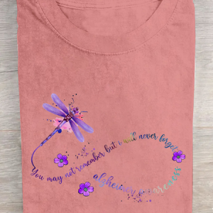 You May Not Remember But I Will Never Forget Alzheimer Awareness Cotton T-Shirt, T-shirts, Lilicloth.com