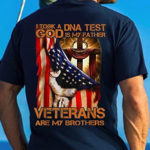 God Is My Father Veterans Are My Brothers Casual T-Shirt, T-shirts, Lilicloth.com