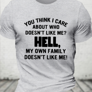 Cotton Joke And Appreciate Humorous Quotes Loose T-Shirt, T-shirts, Lilicloth.com