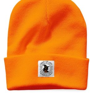 Happy Halloween Crazy Cat Lady Witch Graphic Beanie Hat, Hats, Lilicloth.com