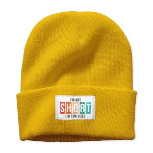 I'm Not Short Girl I'm Fun Size Text Letter Beanie Hat, Hats, Lilicloth.com