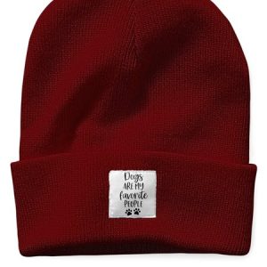 Dogs Are My Favorite People Animal Letters Beanie Hat, Hats, Lilicloth.com
