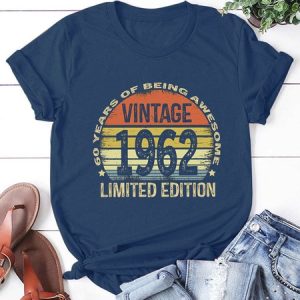 60 Year Old Gifts Vintage 1962 Limited Edition 60th Birthday T-Shirt, T-shirts, Lilicloth.com