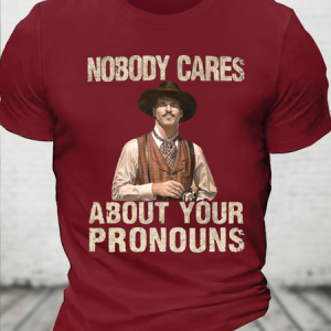 Cotton Nobody Cares Text Letters Casual T-Shirt, T-shirts, Lilicloth.com