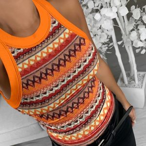 Geometric Pattern Tank Top, women Tanks & Crop Tops, ChicMe catalog