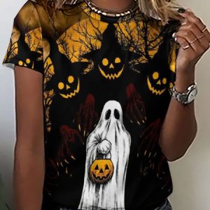 Womens Halloween funny Casual T-Shirt, T-shirts, Lilicloth.com