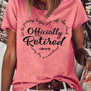 Womens Retired Crew Neck T-Shirt, T-shirts, Lilicloth.com
