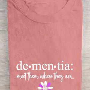 Alzheimers Awareness Support Dementia  Cotton T-shirt, T-shirts, Lilicloth.com