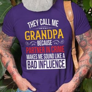 They Call Me Grandpa Crew Neck Casual Short Sleeve Short sleeve T-shirt, T-shirts, Lilicloth.com