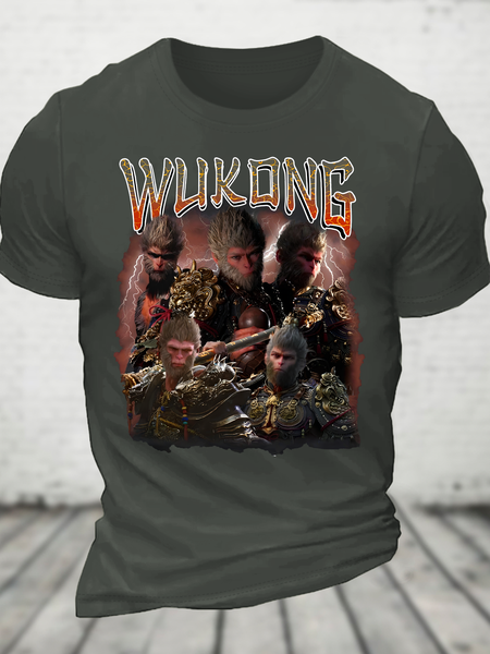 Wukong Cotton T-Shirt, T-shirts, Lilicloth.com