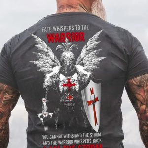 Mens Knights Templar Warrior Cotton T-Shirt, T-shirts, Lilicloth.com