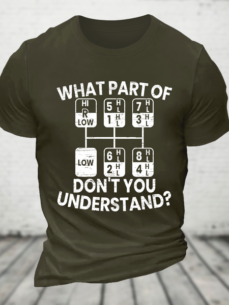 What Part Of Dont You Understand Funny Trucker Truck Driver Trucker Cotton T-Shirt, T-shirts, Lilicloth.com