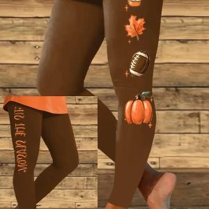 Casual Halloween Skinny Soft Clouds Long Leggings, Leggings, color:Coffee|size:XXL, catalog Noracora shop