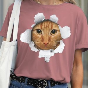 Womens Cute Print Casual Short Sleeve T-Shirt, T-shirts, Lilicloth.com