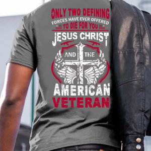 Jesus Christ And The American Veteran Shirts&Top, T-shirts, Lilicloth.com