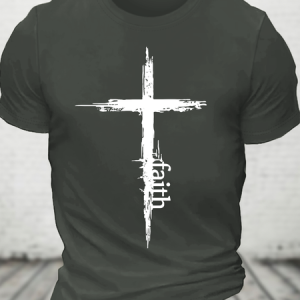 Cross Faith Cotton T-Shirt, T-shirts, Lilicloth.com