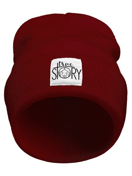 Christmas True Story Christian Letter Beanie Hat, Hats, Lilicloth.com