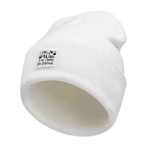 I Can Wine All I Want I'm Retired Funny Graphic Beanie Hat, Hats, Lilicloth.com
