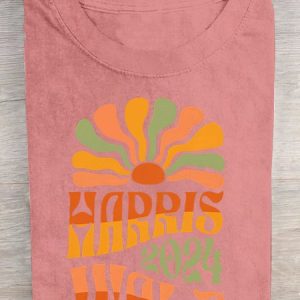 Harris Walz 2024 Cotton T-shirt, T-shirts, Lilicloth.com