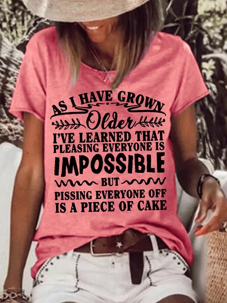 Womens Funny There Is No Such Thing As A Grouchy Old Person The Truth Is Once Honest Letter Short Sleeve T-Shirt, T-shirts, Lilicloth.com