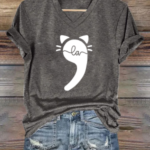 Comma La Kamala Harris Simple Loose T-Shirt, T-shirts, Lilicloth.com