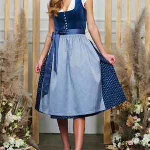 Women's Short Sleeve Summer Polka Dots Bow Dress Square Neck Party Going Out Vintage Midi X-Line Blue, JustFashionNow Formal Dresses, color:Blue|size:XXL,