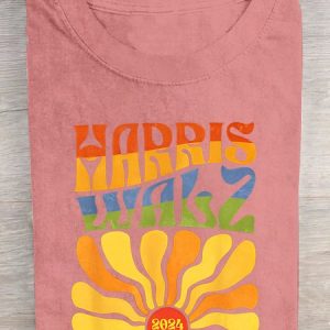 Harris Waltz For A Brighter Tomorrow Boho Aesthetic Cotton T-shirt, T-shirts, Lilicloth.com