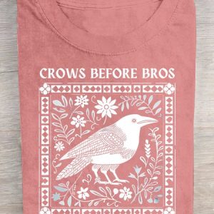 Crows Before Bros Cotton T-shirt, T-shirts, Lilicloth.com