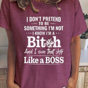 I Own That Shit Like Boss Casual Short Sleeve T-Shirt, T-shirts, Lilicloth.com