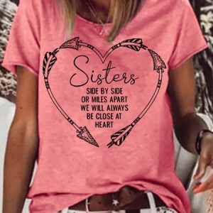 Womens Funny Sister  Casual T-Shirt, T-shirts, Lilicloth.com