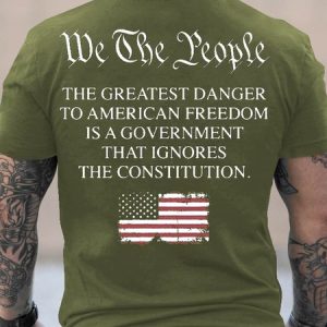 Cotton Limited Edition Flag Casual Crew Neck T-Shirt, T-shirts, Lilicloth.com