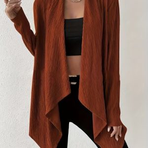 Women's Plain Thicken Loose Jacket, Outerwear, color:Caramel|size:XXL, catalog Noracora shop