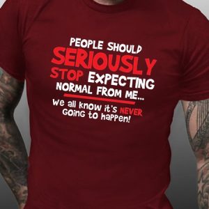 People Should Seriously Funny Casual Short Sleeve Short Sleeve T-Shirt, T-shirts, Lilicloth.com