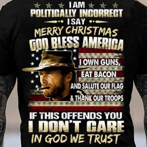 Cotton I Am Politically Incorrect Crew Neck Casual Text Letters T-Shirt, T-shirts, Lilicloth.com