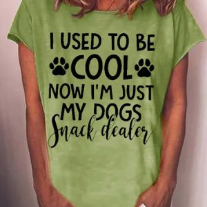 Womens Funny Dog Lover Casual Short Sleeve T-Shirt, T-shirts, Lilicloth.com