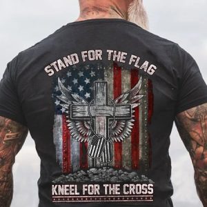 Stand For The Flag Kneel For The Cross T-Shirt, T-shirts, Lilicloth.com
