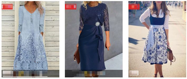 Blue Dresses JustFashionNow