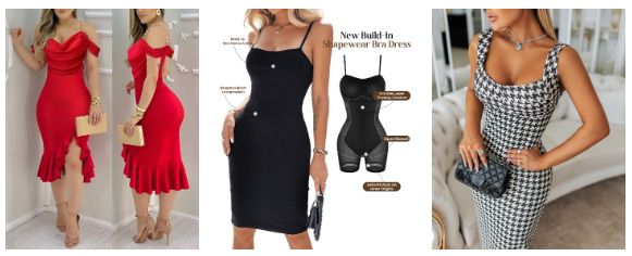 ChicMe Sexy Shoulder Dresses