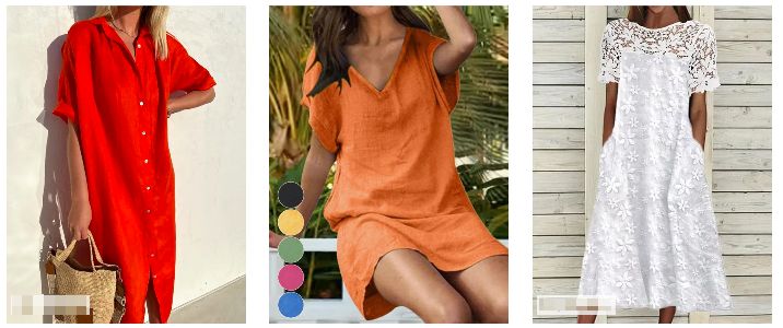 Cotton & Linen Dresses JustFashionNow