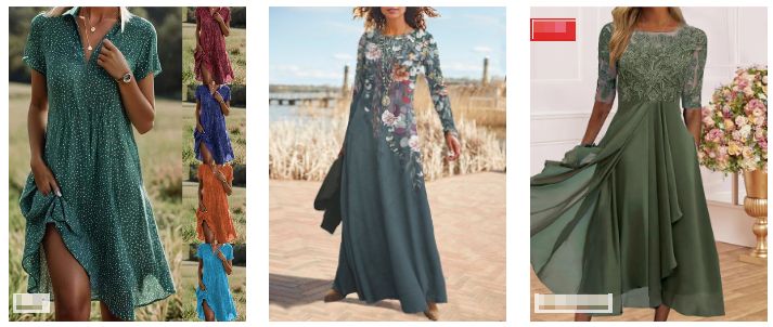 Green Dresses JustFashionNow