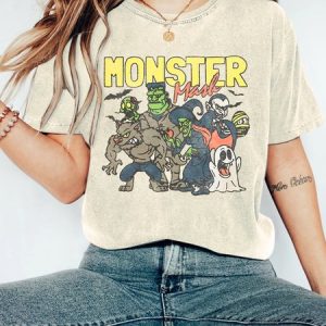 Retro Halloween Monster Mash Vintage Distressed Shirt, T-shirts, Lilicloth.com