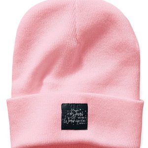 If the Stars Were Made to Worship So Will I Text Letter Beanie Hat, Hats, Lilicloth.com