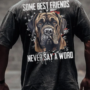 Best Friend Mastiff Vintage Washed Shirt, T-shirts, Lilicloth.com