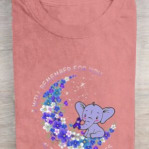 Alzheimer's Awareness Forget Me Not I Will Remember For You  Cotton T-shirt, T-shirts, Lilicloth.com