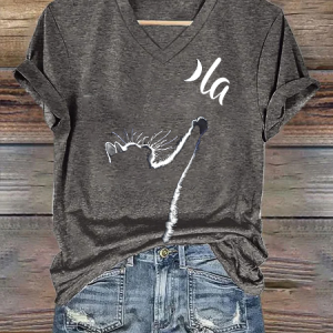 La Cat Lover Kamala Harris Loose Casual T-Shirt, T-shirts, Lilicloth.com
