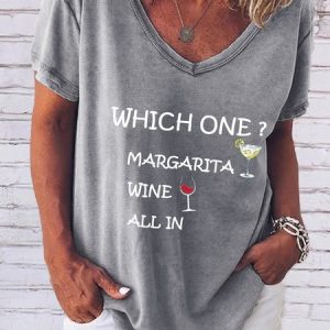 Which oneпјџmargarita wine tee, T-shirts, Lilicloth.com