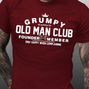Grumpy Old Man Club Short Sleeve T-Shirt, T-shirts, Lilicloth.com