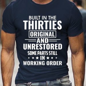 Built In The Thirties Printed Shirt & Top, T-shirts, Lilicloth.com