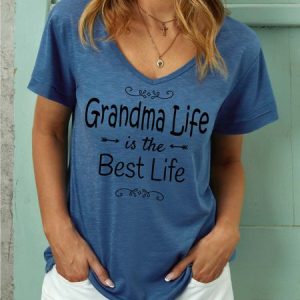 Women Grandma Life Is The Best Life Regular Fit T-Shirt, T-shirts, Lilicloth.com